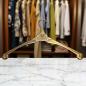 Preview: Messing Kleiderbügel Massiv hochpoliert Antik Garderobenbügel 41x22 Gold 80299
