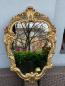 Preview: Wandspiegel Oval Vintage BadSpiegel Antik Gold 49X33 BAROCK Ovaler Spiegel C443