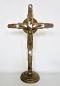 Preview: Stehkreuz groß Wandkreuz Jesus Corpus aus Messing Herrgott Kruzifixe Antik Gold Bronze 57cm Standkreuz Sa1601