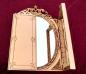 Preview: Barock Spiegel Wandspiegel Antik Rund Gold Badspiegel  S 60X46 Shabby Deko c508