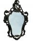 Preview: Wandspiegel Oval Schwarz Barock Antik Retro Gothik 50x76 Badspiegel 3039