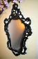 Preview: Wandspiegel Oval Schwarz Barock Antik Retro Gothik 50x76 Badspiegel 3039