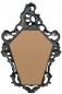 Preview: Wandspiegel Oval Schwarz Barock Antik Retro Gothik 50x76 Badspiegel 3039