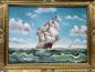 Preview: Gerahmte Gemälde Segelschiff Schiffbilder Maritime Stürmische Fahrt Seemotiv Schiff Hoher See von P. Lorenz