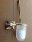 Preview: WC Garnitur 41cm Toilettenbürste Bürste poliertes Messing Klobürstenhalter