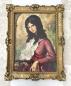 Preview: Gerahmte Gemälde Die Dame in Rot Barock Bild Frauenbild 90x70 Kunstdruck Bild Rahmen Wandbild Wanddeko
