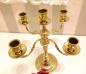 Preview: Messing Kerzenständer Kerzenleuchter Gold  Leuchter Kerzenhalter 36cm Kandelaber Deko