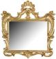 Preview: Barock Wandspiegel Antik Rechteckig Gold Badspiegel Spiegel 60X57 Shabby c494