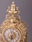 Preview: Kaminuhr mit 2 Kerzenständer 5 armig aus Messing Standuhr  MADE IN ITALY
