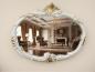 Preview: Wandspiegel Barock Oval Antik Stil Elfenbeingold 52x42 Badspiegel Vintage Retro Spiegel Prunk MADE IN ITALY