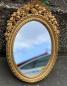 Preview: Barock Wandspiegel Antik Oval Gold Badspiegel Spiegel 51X37 Mirror Shabby C496