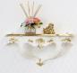 Preview: Wandkonsole barock Elfenbein Gold  45x21cm Wandregal BAROCK ANTIK  cp68Ig