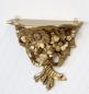 Preview: Wandspiegelkonsole mit Blumenmotiv H/B/T: 27x 28x12cm Barock Konsole Wandregal Gold BAROCK Ablage ANTIK Regal