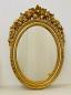 Preview: Barock Wandspiegel Antik Oval Gold Badspiegel Spiegel 51X37 Mirror Shabby C496