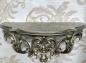 Preview: Wandkonsole Antiksilber BAROCK Spiegelkonsole 50x20x24 Antik ornament Wandablage Wanddeko Cp72-AS