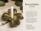 Preview: Kerzenständer Kleeblatt – Messing | Made in Italy