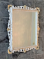 Preview: Wandspiegel Creme-Gold Ornamente Barockspiegel 43x37 Badspiegel Flurspiegel C532