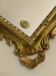 Preview: Wandspiegel Barock Antik Gold  Kosmetikspiegel Badspiegel Friseurspiegel 38x36
