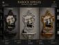 Preview: Wandspiegel + Wandkonsole Schwarz Gold