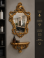 Preview: Wandspiegel + Wandkonsole in gold