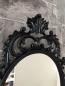 Preview: Wandspiegel Barock Oval Schwarz 41cmx27cm Antik,PrunkSpiegel  Kosmetikspiegel