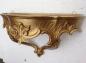 Preview: Wandkonsole Gold in Barockstill Wandregale Spiegelkonsole Ablage 30 x 16 Gold Blumenständer Ablage MADE IN ITALY