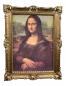 Preview: berühmteste Lächeln der Welt Mona Lisa von Leonardo Da Vinci barock 90x70 Bild mit Rahmen Gold Antik Gerahmte Gemälde berühmte bilder Kunstepoche