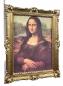 Preview: berühmteste Lächeln der Welt Mona Lisa von Leonardo Da Vinci barock 90x70 Bild mit Rahmen Gold Antik Gerahmte Gemälde berühmte bilder Kunstepoche