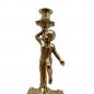 Preview: 2 x Kerzenleuchter Messing Kerzenständer Gold Kerzenhalter 28 cm Tischdeko