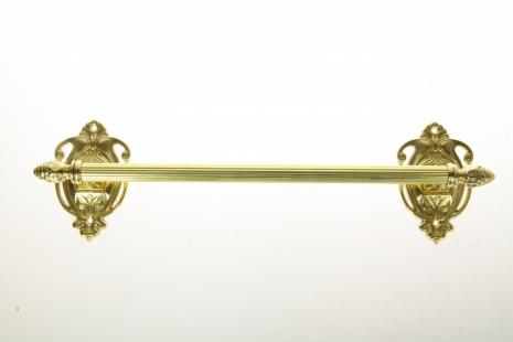 Handtuchhalter Set Gold Messing Barock Badaccessoires Wc Toilette Bad Handtuchstange in 3 teile 11cm -40 cm -50 cm Länge