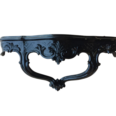 Barock Konsole, Wandkonsole,  Schwarz Spiegelkonsolen Antik, Wandregal,  Wandablage
