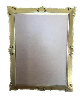 Wandspiegel 90x70 Spiegel BAROCK Rechteckig Antik Gold-Schwarz Badspiegel Flurspiegel 3057