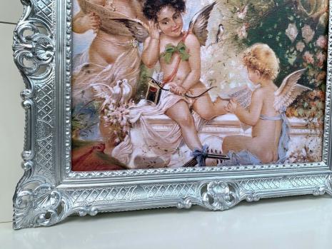 Gerahmte Gemälde Schutzengel Kunstdruckbild Engelsbild berühmte Engel Gemälde Engel Renaissance, italienische Renaissance-Malereien