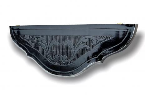 Preview: Wandkonsole Barock Konsole, Antik Wandregal, Spiegelkonsole schwarz - silber  38x20x16 ANTIK REPRO RETRO