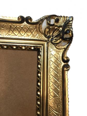 Bilderrahmen Gold-schwarz Barock Antik 90x70 Hochzeitsrahmen Groß Fotorahmen für 50x70cm Bild