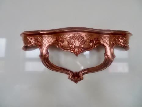 Wandkonsole Kupfer Barock stil Spiegelkonsole Wandregal Antik stil Wandablage