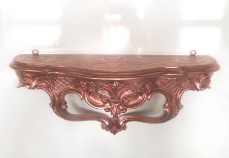 Wandkonsole Kupfer Barock stil Spiegelkonsole Wandregal Antik stil Wandablage
