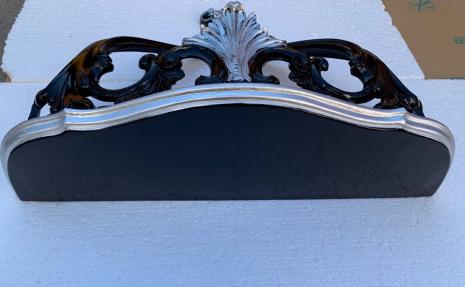 Wandkonsole Schwarz - silber Antik Barock still Wandablage aufhängbar  Höhe :56 cm Cp60 Schwarz Silber Extra anfertigung