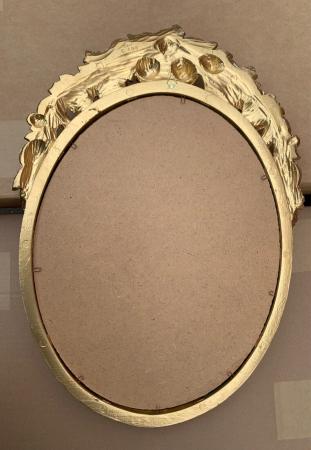 Barock Wandspiegel Antik Oval Gold Badspiegel Spiegel 51X37 Mirror Shabby C496