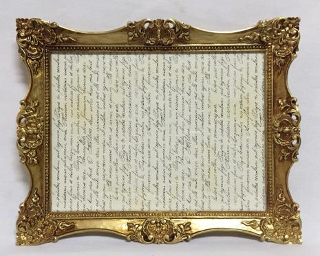 Bilderrahmen mit Schutzglas Barock Antik 30x24 hängerahmen Fotorahmen  C6 Gold R