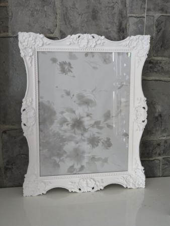 Bilderrahmen Weiß 30x24 Barock Hochzeitsrahmen 24x18cm Fotorahmen Photoframe Weiß C6E