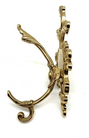 Wandhaken  messing Garderobenhaken Kleiderhaken Haken  Gold 11x17 Art 80315