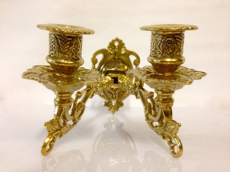Preview: Wandkerzenhalter Messing Wandkerzenleuchter Antik Kerzenhalter Klavierleuchter Beweglich Kerzenleuchter Barock