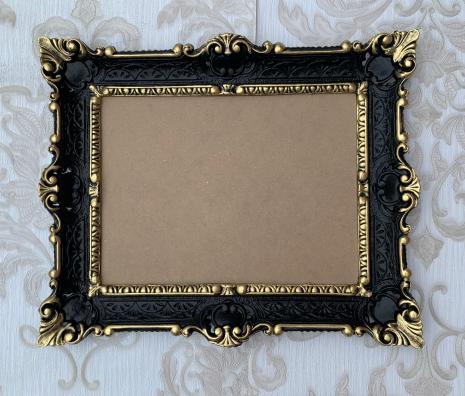 Barock Bilderrahmen Schwarz-Gold 56x46cm Fotorahmen 30x40cm Gemlderahmen Prunkrahmen Antikstil