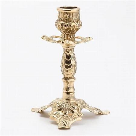 Eleganter Messing-Kerzenhalter (14 cm) – Echte italienische Handwerkskunst Tischdekoration