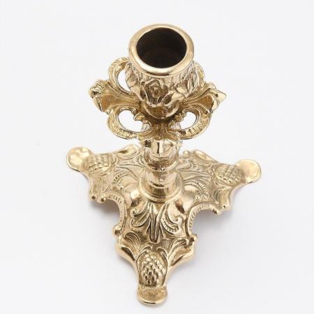 Eleganter Messing-Kerzenhalter (14 cm) – Echte italienische Handwerkskunst Tischdekoration