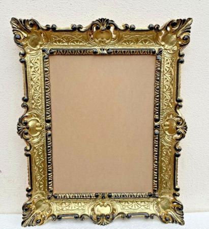 Ornament Bilderrahmen Gold-Schwarz 30x40 Barockrahmen 56x46 Fotorahmen Antik Gemälde Rahmen  3049