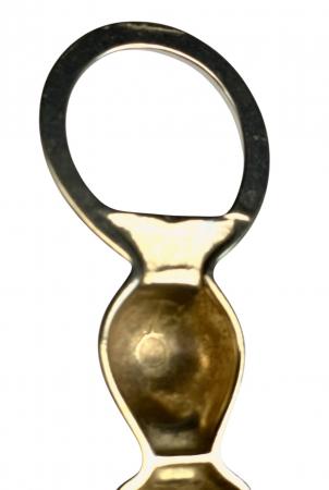 2 x Wandkerzenhalter Gold Messing Massiv Wandkerzenständer einmarmig Barock 82271