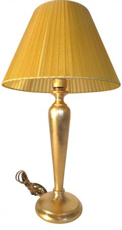 Preview: Tischleuchte , Nachttischlampe , Tischlampe  Gold / Senf Lampe Leuchte 54 cm