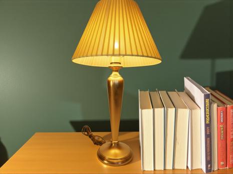 Preview: Tischleuchte , Nachttischlampe , Tischlampe  Gold / Senf Lampe Leuchte 54 cm